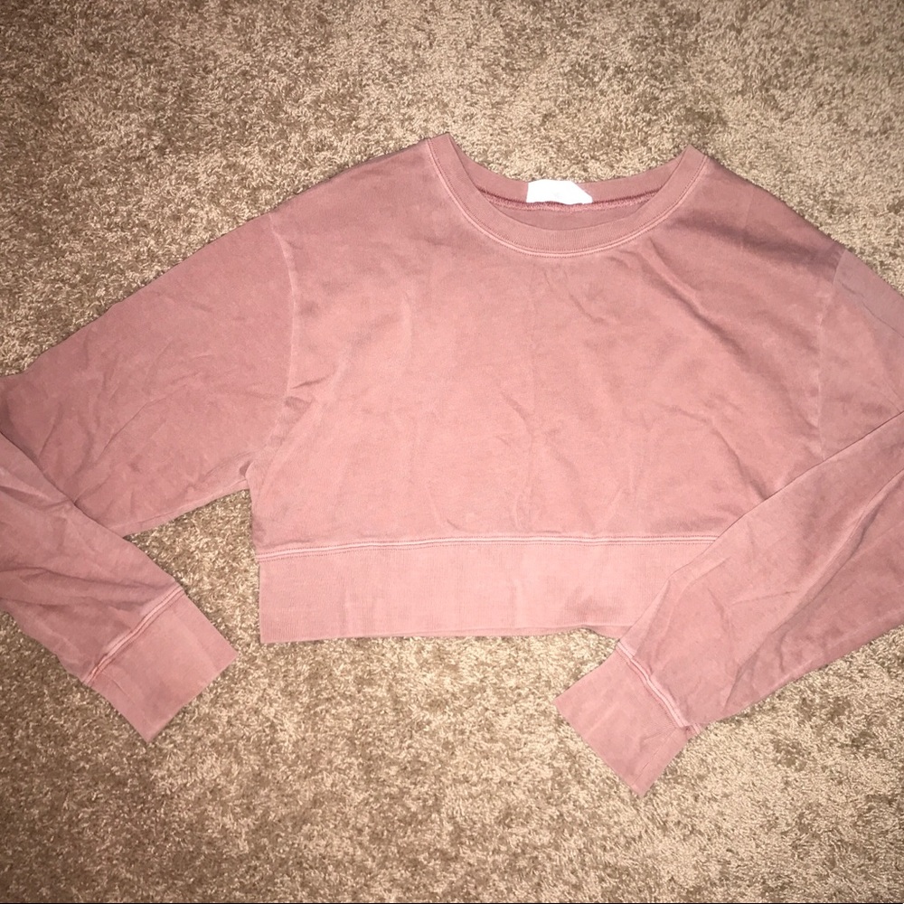 Dusty Rose Cropped Sweater